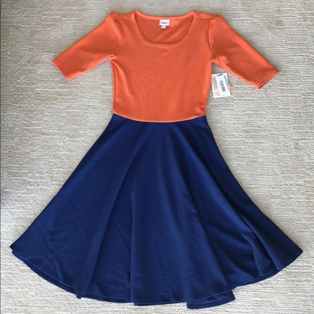 LulaRoe Nicole Color Blocking Dress